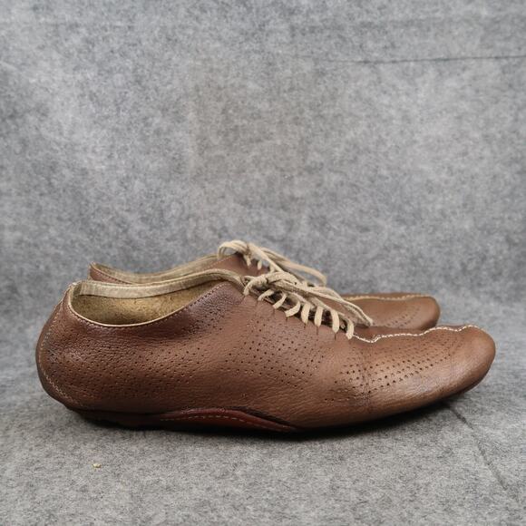 Ryan Rowe Shoes Mens 12 Casual Sneakers Leather Lace Up Brown Round Toe Flat - Picture 1 of 13
